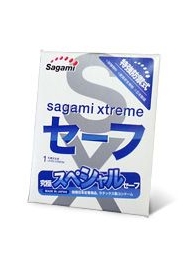 Презерватив Sagami Xtreme Ultrasafe с двойным количеством смазки - 1 шт. - Sagami - купить с доставкой в Ачинске