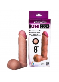 Фаллическая насадка для страпона UNICOCK 8  - 20 см. - LOVETOY (А-Полимер) - купить с доставкой в Ачинске