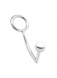 Кольцо на пенис с анальным стимулятором Stainless Steel Anal Hook   Cock Ring - BlueLine - в Ачинске купить с доставкой