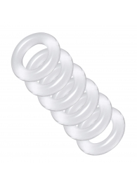 Комплект из 6 прозрачных эрекционных колец Ring Master Custom Ball Stretcher Kit - XR Brands - в Ачинске купить с доставкой