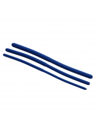 Набор из 3 синих силиконовых уретральных расширителей Invasion Silicone Urethral Sound Trainer Set - XR Brands - купить с доставкой в Ачинске