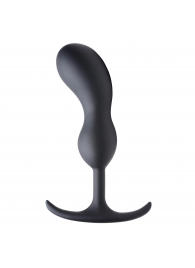 Черный массажер простаты с утяжелителями Premium Silicone Weighted Prostate Plug Large - 18,8 см. - XR Brands - в Ачинске купить с доставкой