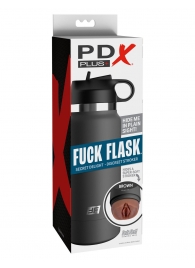 Смуглый мастурбатор-вагина в корпусе-бутылке F*ck Flask - Pipedream - в Ачинске купить с доставкой