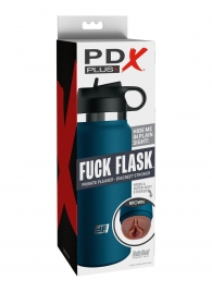 Смуглый мастурбатор-вагина в синей колбе F*ck Flask - Pipedream - в Ачинске купить с доставкой