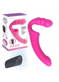 Розовый безремневой страпон Straples Strap-On Dildo - Erokay - купить с доставкой в Ачинске