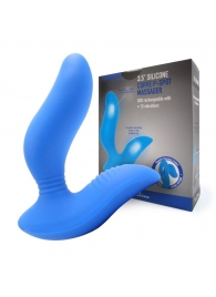 Синий вибромассажер простаты 3,5’’ Curve P-spot Massager - 12 см. - Erokay - в Ачинске купить с доставкой