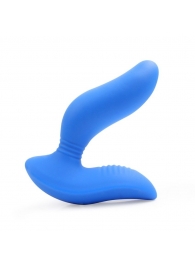 Синий вибромассажер простаты 3,5’’ Curve P-spot Massager - 12 см. - Erokay - в Ачинске купить с доставкой