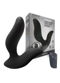 Черный вибромассажер простаты 3,5’’ Remote Control Curve P-spot Massager - 12 см. - Erokay - в Ачинске купить с доставкой