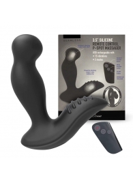 Черный вибромассажер простаты 3,5’’ Remote Control P-spot Massager - 12,5 см. - Erokay - в Ачинске купить с доставкой