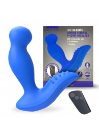 Синий вибромассажер простаты 3,5’’ Remote Control P-spot Massager - 12,5 см. - Erokay - в Ачинске купить с доставкой