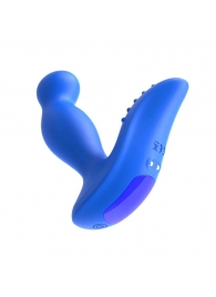 Синий вибромассажер простаты 3,5’’ Remote Control P-spot Massager - 12,5 см. - Erokay - в Ачинске купить с доставкой