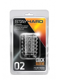 Прозрачная насадка на пенис с шишечками STAY HARD COCK SLEEVE 02 CLEAR - Blush Novelties - в Ачинске купить с доставкой