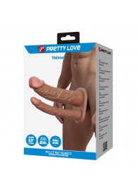 Реалистичная полая насадка на член для двойного проникновения Yairon - 17,5 см. - Baile - купить с доставкой в Ачинске