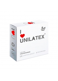 Ультратонкие презервативы Unilatex Ultra Thin - 3 шт. - Unilatex - купить с доставкой в Ачинске