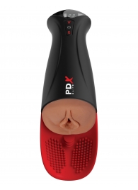 Мастурбатор-вагина в колбе с вибрацией Fuck-O-Matic Pro XL - Pipedream - в Ачинске купить с доставкой