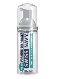 Очищающая пенка для игрушек и тела Toy   Body Cleaner Foamer - 47 мл. - Swiss navy - купить с доставкой в Ачинске