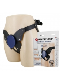 Синие трусики харнесс с платформой Caludio II - Baile - купить с доставкой в Ачинске