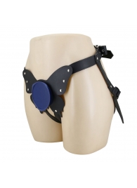 Синие трусики харнесс с платформой Caludio II - Baile - купить с доставкой в Ачинске