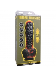 Черно-красная мини-машина на присоске Tendril Thruster - 21,6 см. - Doc Johnson - купить с доставкой в Ачинске