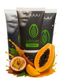 Набор из 3 съедобных лубрикантов JUJU со вкусом тропических фруктов - JuJu - купить с доставкой в Ачинске