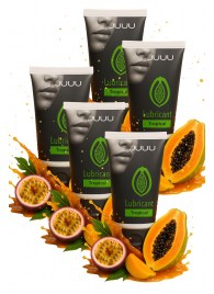 Набор из 5 съедобных лубрикантов JUJU со вкусом тропических фруктов - JuJu - купить с доставкой в Ачинске