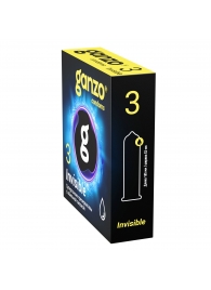 Супертонкие презервативы Ganzo Invisible - 3 шт. - Ganzo - купить с доставкой в Ачинске