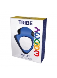 Синее эрекционное кольцо Wooomy Tribeс с вибрацией - Adrien Lastic - в Ачинске купить с доставкой