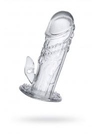 Прозрачная насадка на пенис Uco - 13 см. - A-toys - в Ачинске купить с доставкой