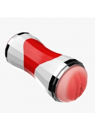 Двусторонний мастурбатор в колбе Power Grip Cup - вагина и ротик - Boys of Toys - в Ачинске купить с доставкой