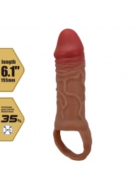 Реалистичная насадка на член Peirre - 15,5 см. - Baile - в Ачинске купить с доставкой