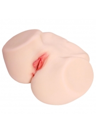 Мастурбатор-полуторс с двойным слоем материала и вибрацией Jenny Onahole Real Vagina - KOKOS - в Ачинске купить с доставкой