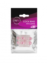 Прозрачная насадка на пенис с цветными шариками - Erowoman-Eroman - в Ачинске купить с доставкой