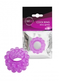 Лиловое эрекционное кольцо с 2 рядами стимулирующих шариков - Erowoman-Eroman - в Ачинске купить с доставкой