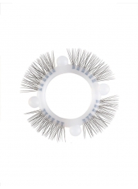 Эластичное кольцо с «ресничками» и 4 шариками - Sextaz - в Ачинске купить с доставкой