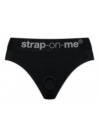 Черные трусики для насадок Heroine Lingerie Harness - size XL - Strap-on-me - купить с доставкой в Ачинске