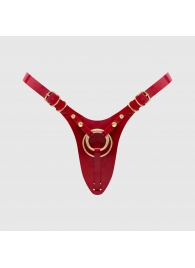 Красный пояс для фиксации насадок Strap-On-Me Leatherette Harness Fabulous - Strap-on-me - купить с доставкой в Ачинске