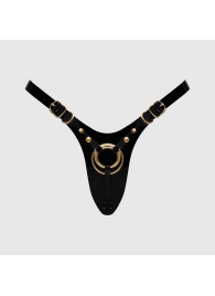 Черный пояс для фиксации насадок Strap-On-Me Leatherette Harness Fabulous - Strap-on-me - купить с доставкой в Ачинске