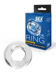 Прозрачное эрекционное кольцо-бублик - Sex Expert - в Ачинске купить с доставкой