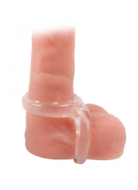 Прозрачное двойное эрекционное кольцо - Sex Expert - в Ачинске купить с доставкой