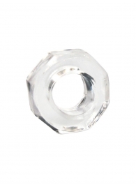 Прозрачное эрекционное кольцо в форме гайки - Sex Expert - в Ачинске купить с доставкой