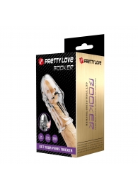 Прозрачная насадка на пенис Booker - 8 см. - Baile - в Ачинске купить с доставкой