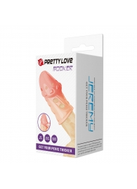 Телесная насадка на пенис Booker - 8 см. - Baile - в Ачинске купить с доставкой