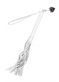 Белая кожаная плеть - 50 см. - Pecado - купить с доставкой в Ачинске