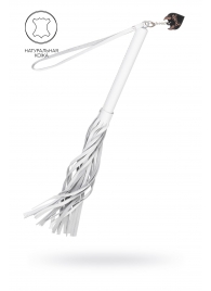 Белая кожаная плеть - 50 см. - Pecado - купить с доставкой в Ачинске