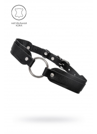 Черный кожаный чокер-ошейник со скруглёнными углами - Pecado - купить с доставкой в Ачинске