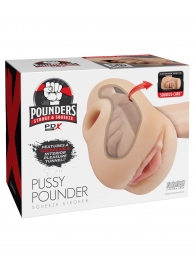Телесный мастурбатор-вагина Pussy Pounder Squeeze Stroker - Pipedream - в Ачинске купить с доставкой
