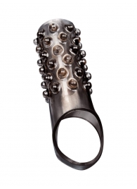 Дымчатая насадка на пенис с выпуклостями - 12 см. - Sex Expert - в Ачинске купить с доставкой