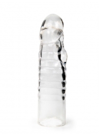 Прозрачная закрытая насадка на член - 15 см. - Sex Expert - в Ачинске купить с доставкой