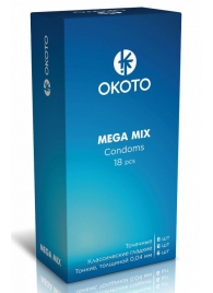 Презервативы OKOTO Mega Mix - 18 шт. - Sitabella - купить с доставкой в Ачинске