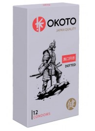 Точечные презервативы OKOTO Dotted - 12 шт. - Sitabella - купить с доставкой в Ачинске